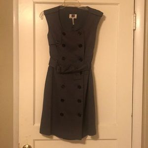 Laundry by Design mini button up dress with belt.